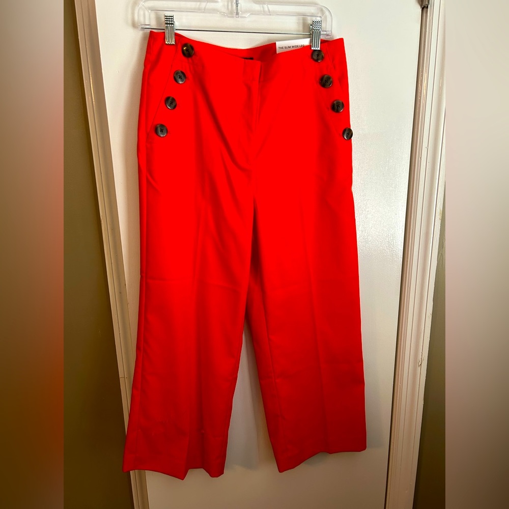 ann taylor factory slim wide leg pants NWT